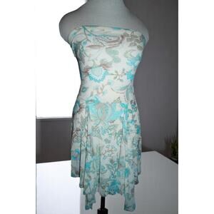 Rhapsody Floral Strapless Dress – Size S – Made in USA